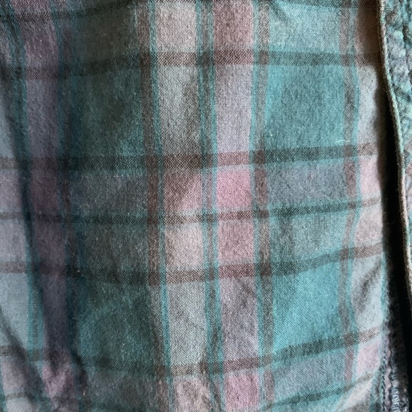 Multi colored plaid button up - Picture 2 of 2